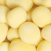 Whole peeled fresh vegetables